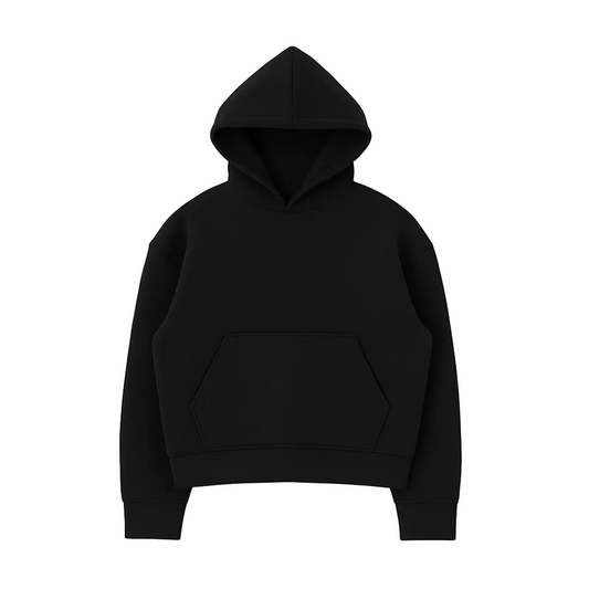 DEEP CUT BLACK HOODİE