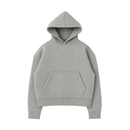 DEEP CUT GREY HOODİE