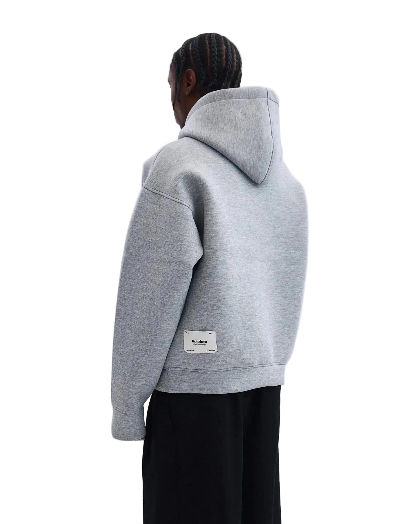 DEEP CUT GREY HOODİE