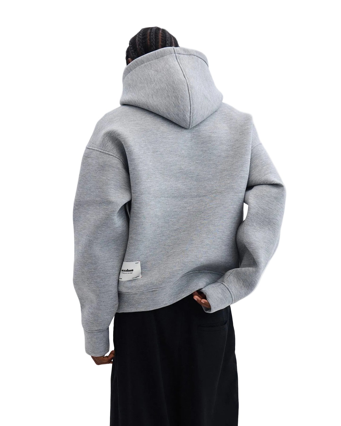 DEEP CUT GREY HOODİE