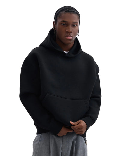 DEEP CUT BLACK HOODİE